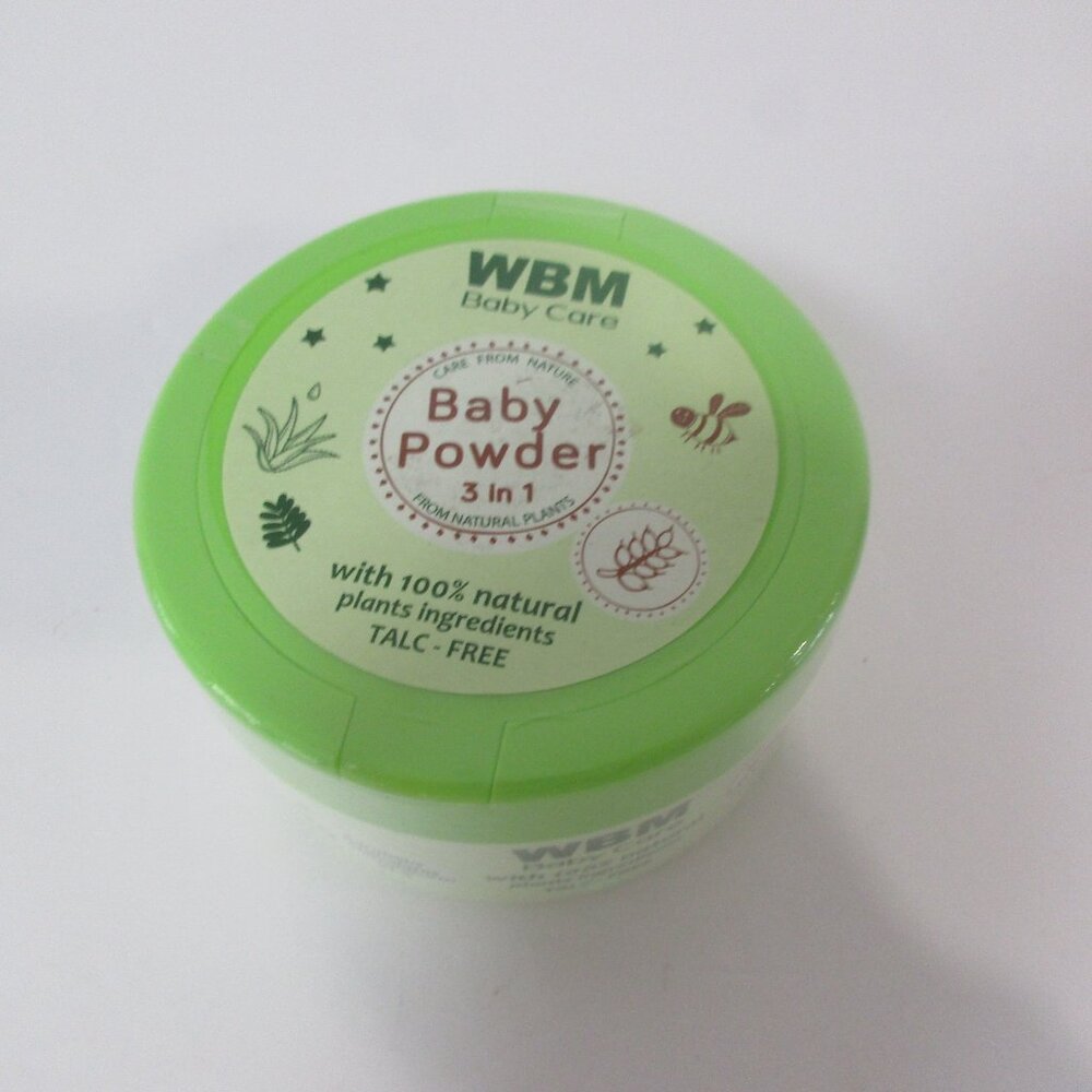 WBM Baby Care 3 in 1 Baby Powder Talc Free with Natural Plants Ingredients 8614A